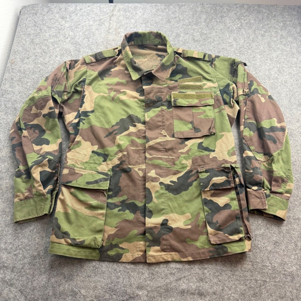 Slovakian Army M97 Field Jacket Mens M Woodland Camo Military Combat Coat Vz 97